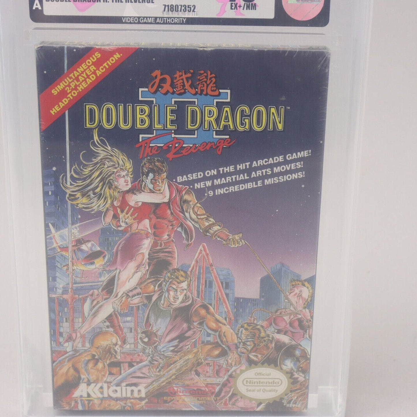 Double Dragon II: The Revenge Nintendo NES 1990 Acclaim Sealed VGA 75+ EX+/NM