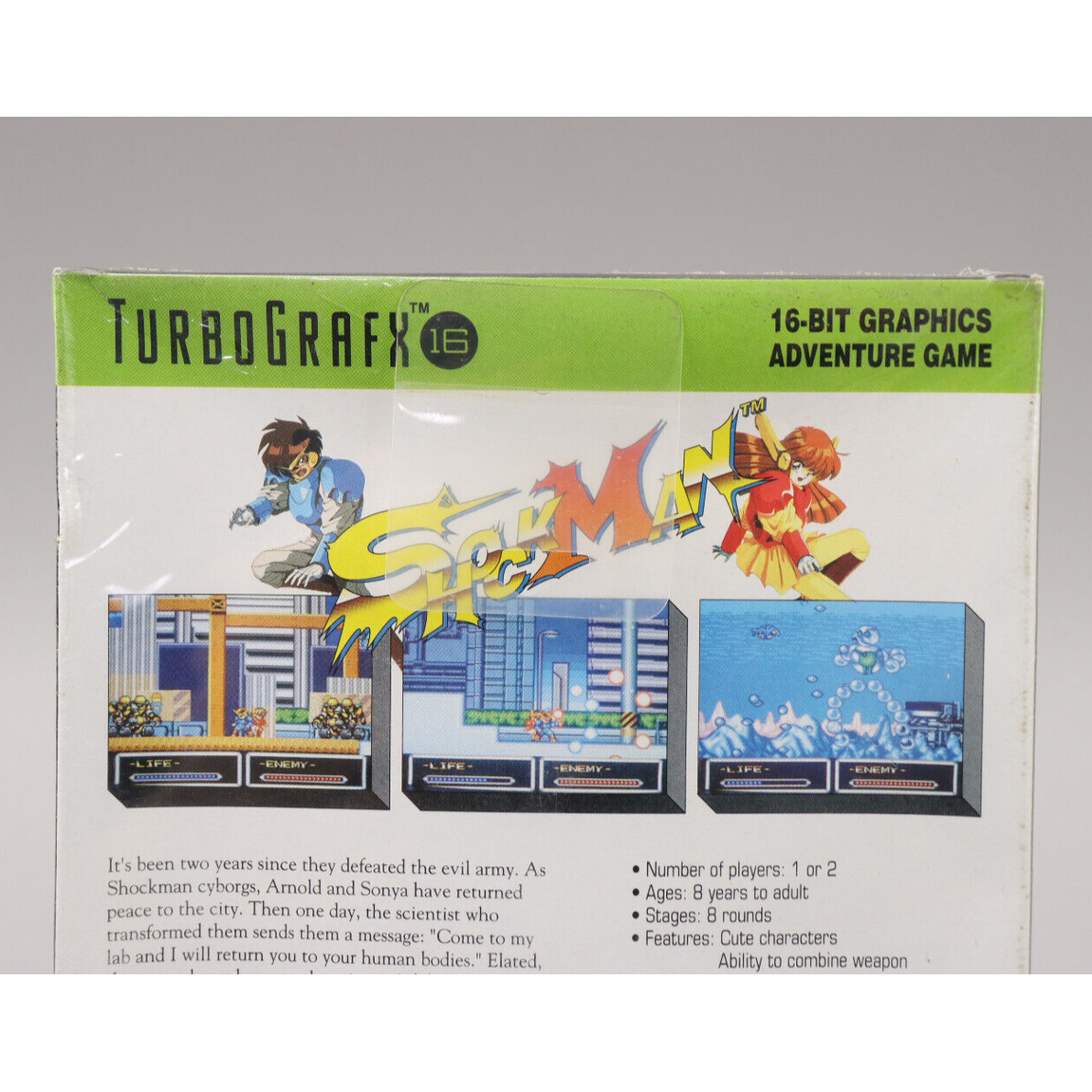 Shockman NEC TurboGrafx-16 TG16 1992 NCS Platformer New Factory Sealed Ex. Rare!