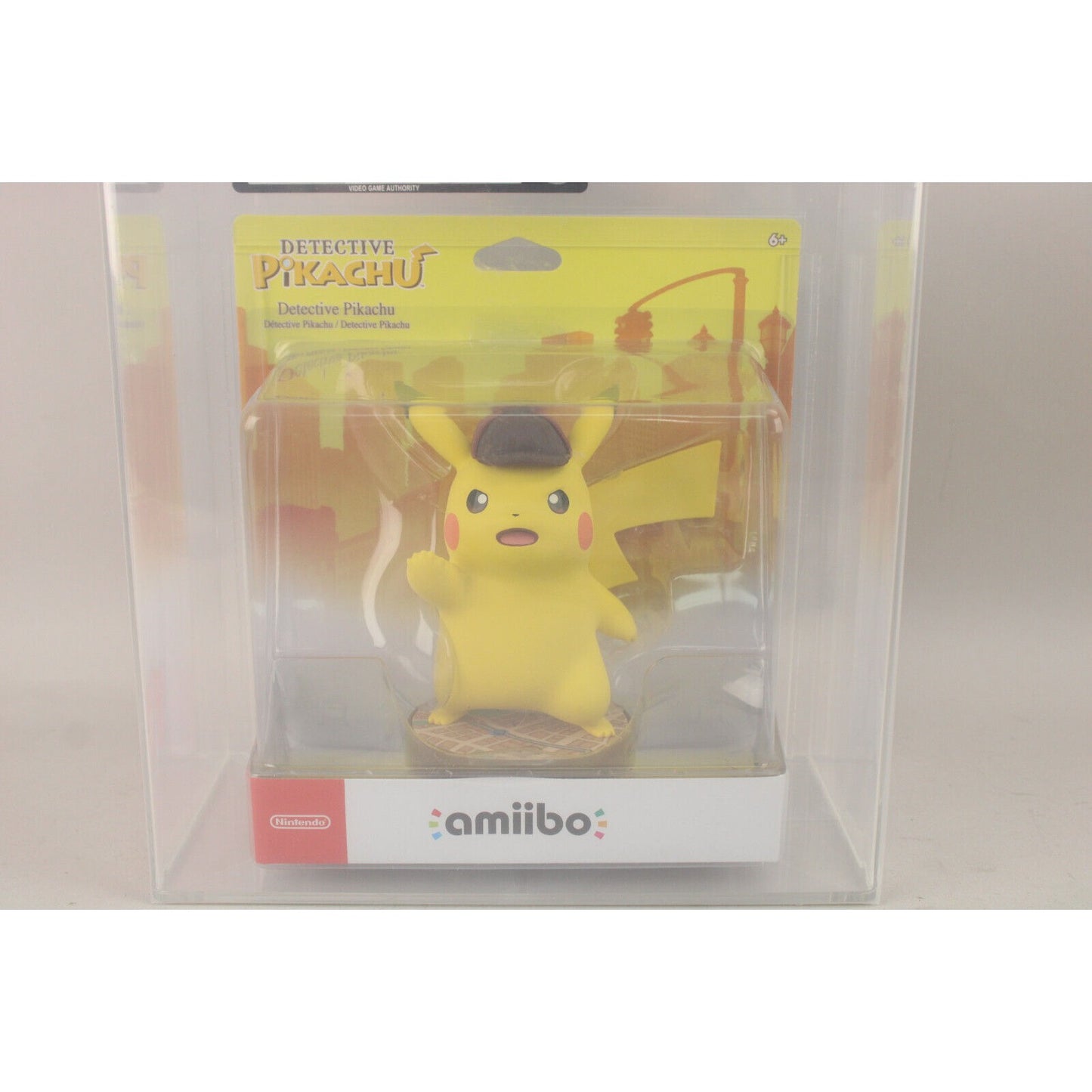 Nintendo Amiibo Detective Pikachu Figure New Fact. Sealed VGA Graded 85 NM+ 2018