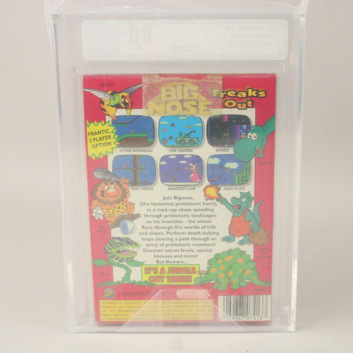 Big Nose Freaks Out Nintendo NES 1992 Camerica New Sealed VGA Graded 80+ NM