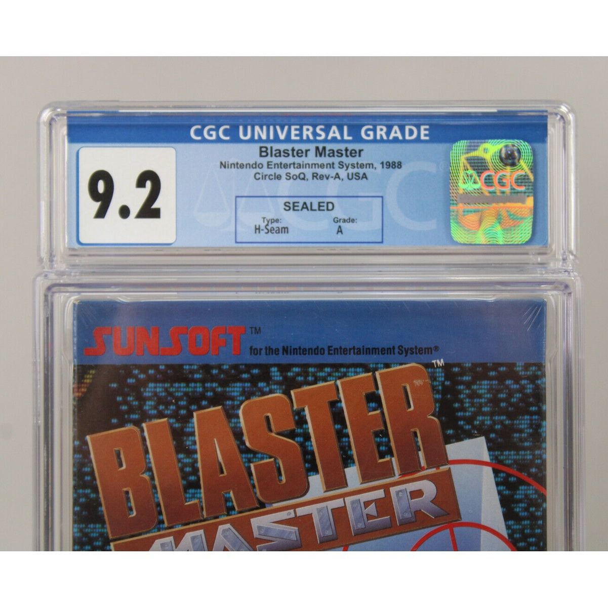 Blaster Master Nintendo NES Ex. Rare Circle Seal Ver. CGC Graded 9.2 A VGA Wata