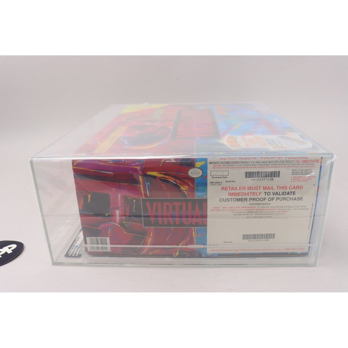 1995 Nintendo Virtual Boy System w/ Mario's Tennis VGA Graded 80+ NM Qualified