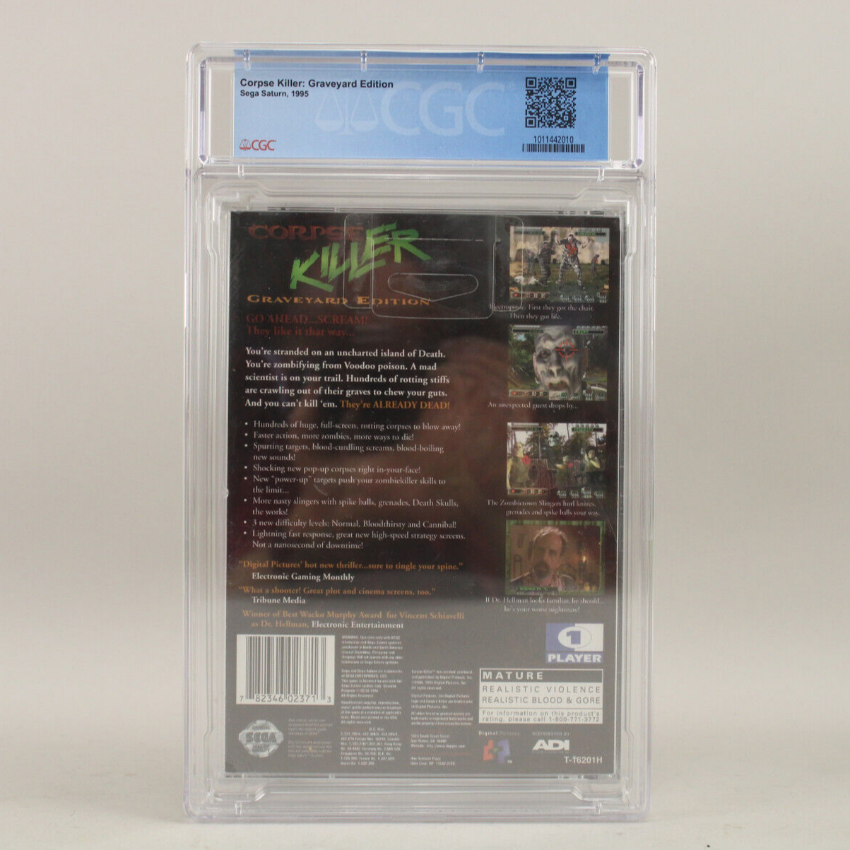 Corpse Killer Graveyard Edition Sega Saturn New Sealed CGC Graded 9.6 A VGA Wata