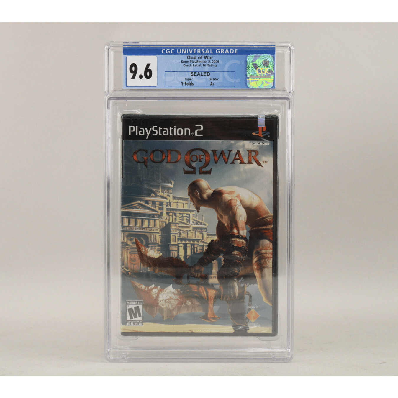 God of War Sony PlayStation 2 PS2 Sealed Black Label CGC Graded 9.6 A+ VGA  Wata