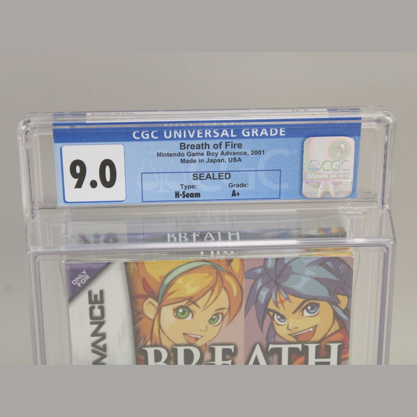 Breath of Fire Nintendo Game Boy Advance GBA New Sealed H-Seam CGC Graded 9.0 A+