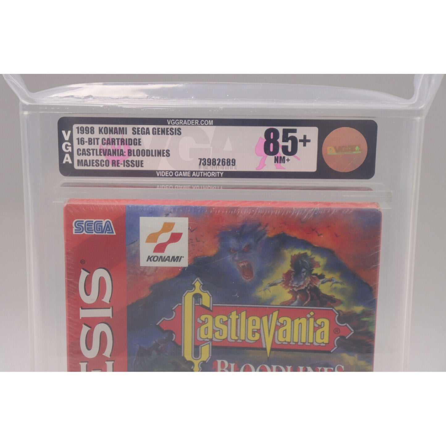 Castlevania Bloodlines Sega Genesis 1998 Konami New Sealed VGA Gold 85+ NM+