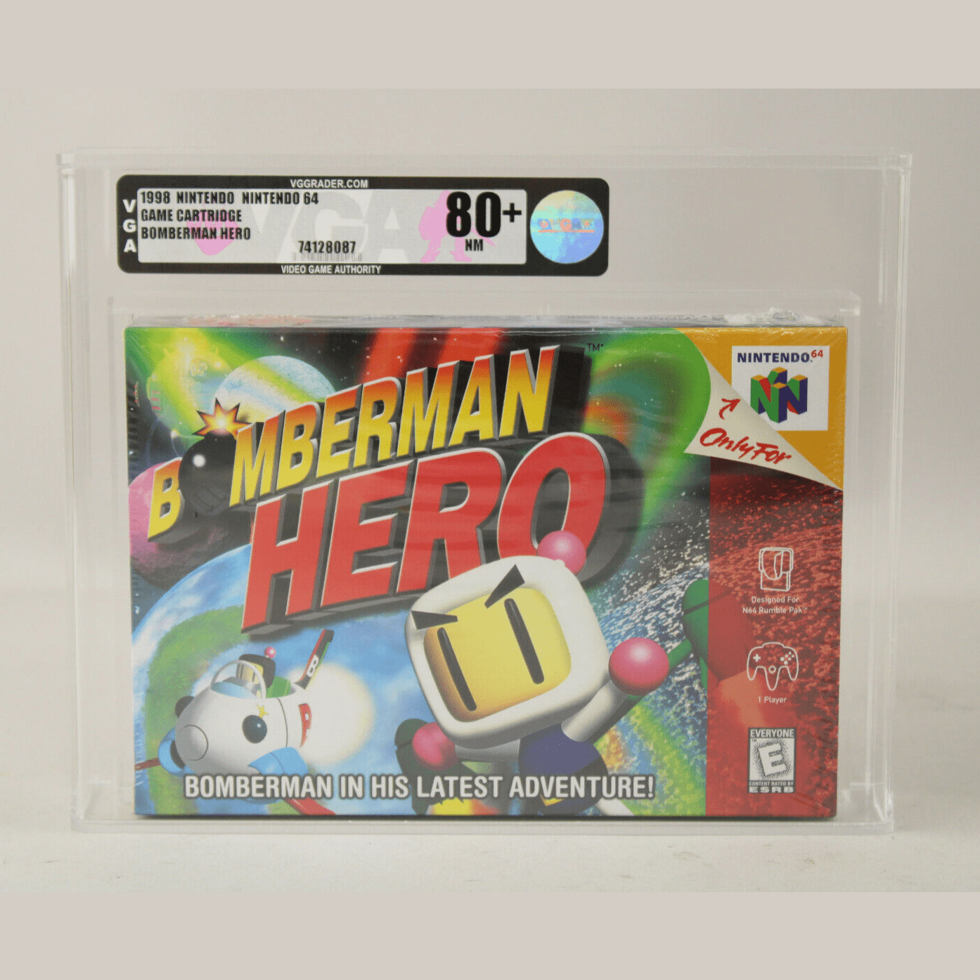 Bomberman Hero Nintendo 64 N64 1998 New Factory Sealed VGA Graded 80+ NM