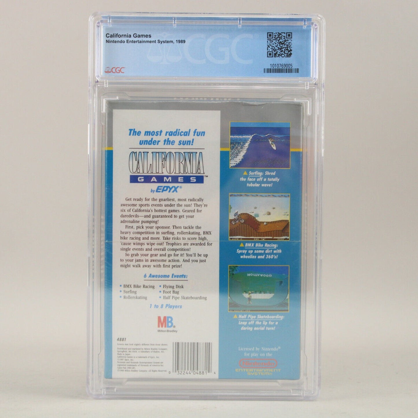 California Games Nintendo NES 1989 Epyx New Sealed CGC Graded 7.0 A VGA Wata