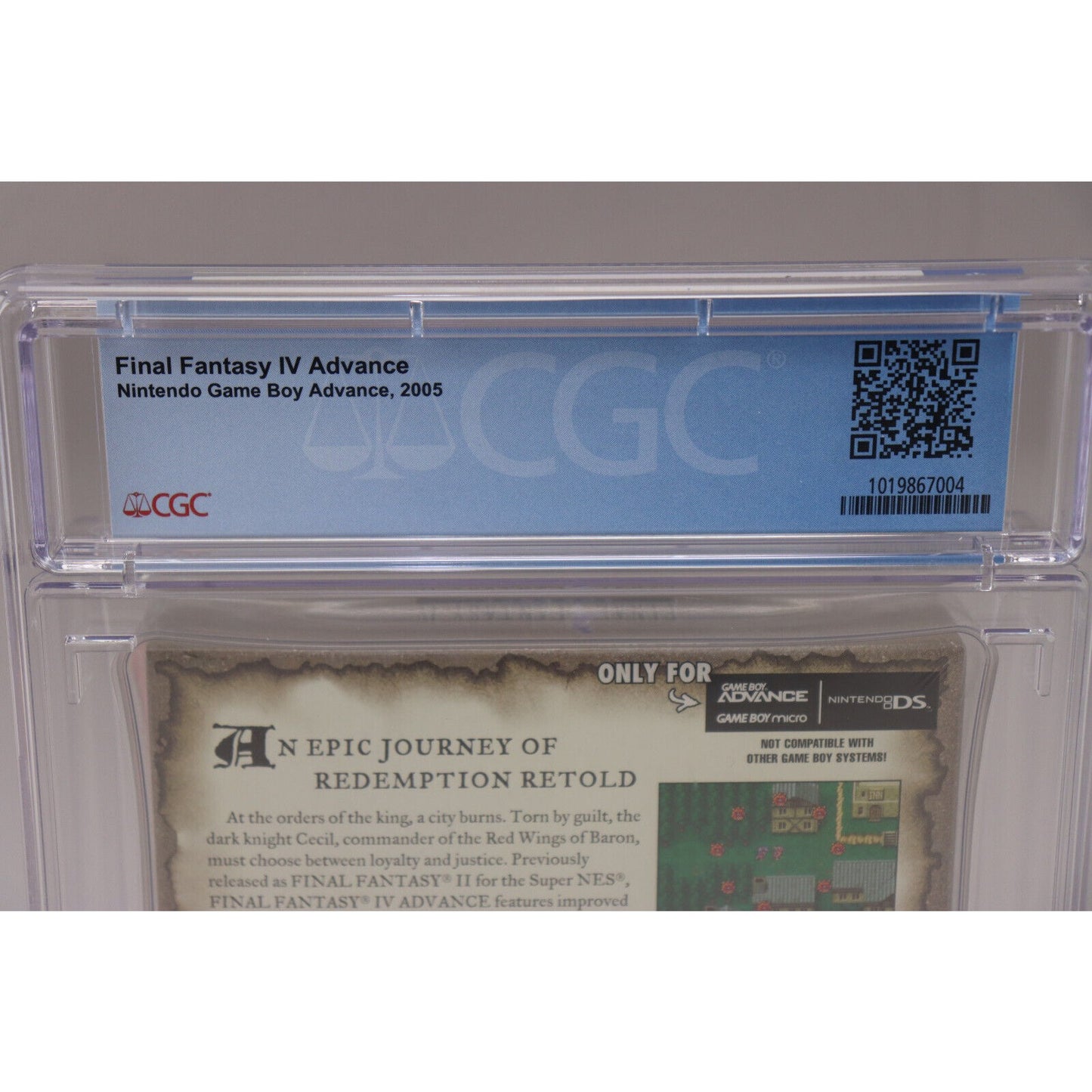 Final Fantasy IV 4 Nintendo Game Boy Advance GBA Sealed CGC 9.8 A+ Near Perfect!