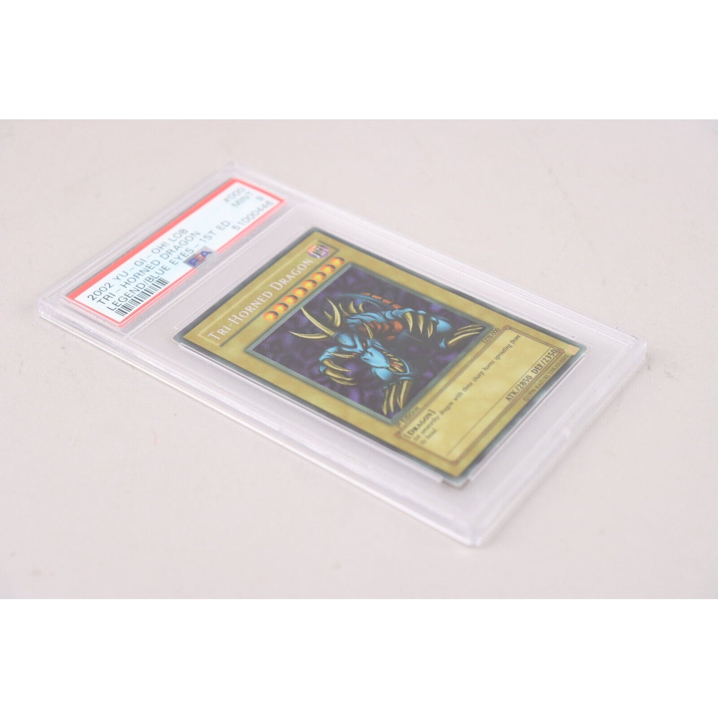 Yu-Gi-Oh! Tri-Horned Dragon Legend/Blue Eyes 1st Edition Graded PSA 9 Mint 2002