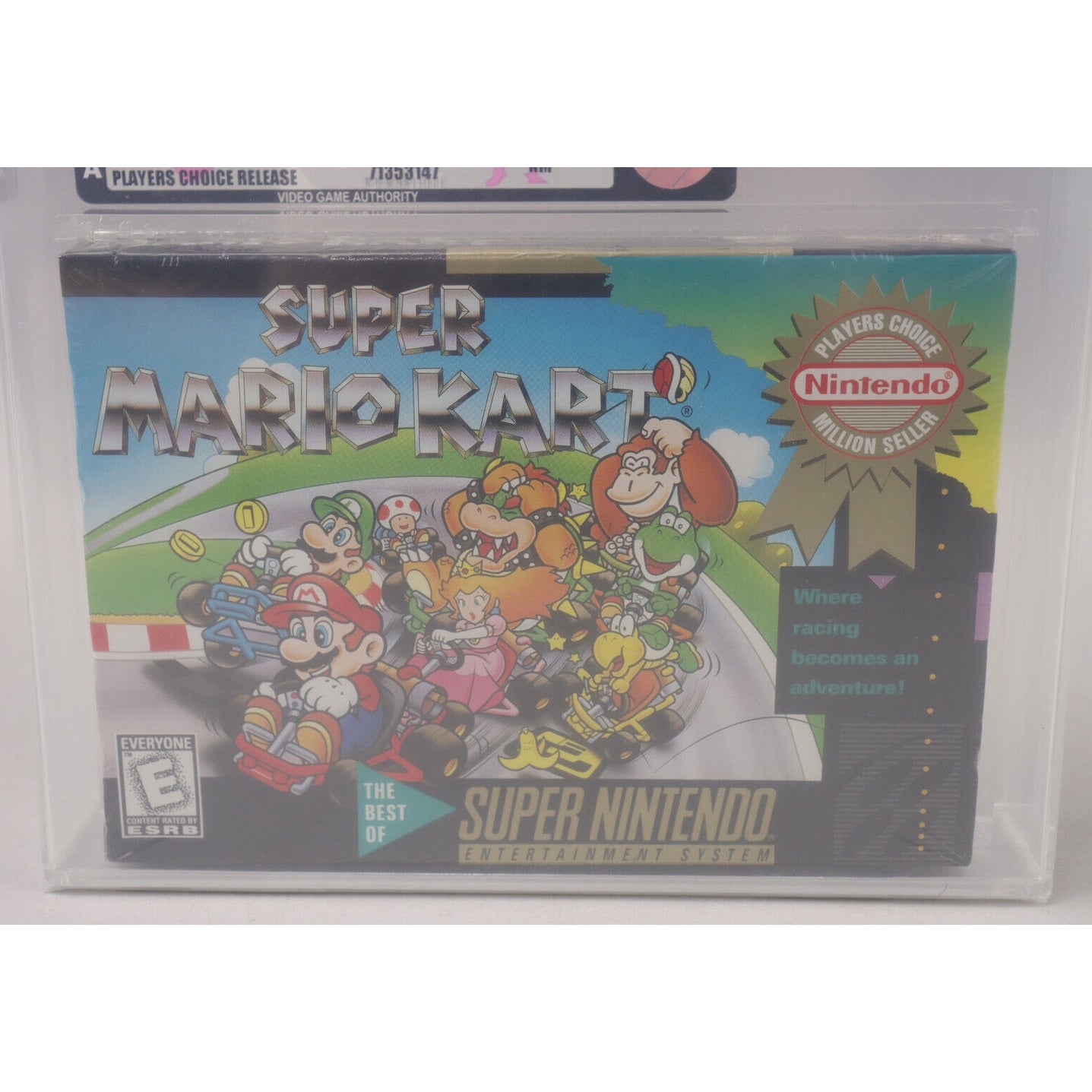 Super Mario Kart Nintendo SNES 1996 New Factory Sealed VGA Graded 80+ NM