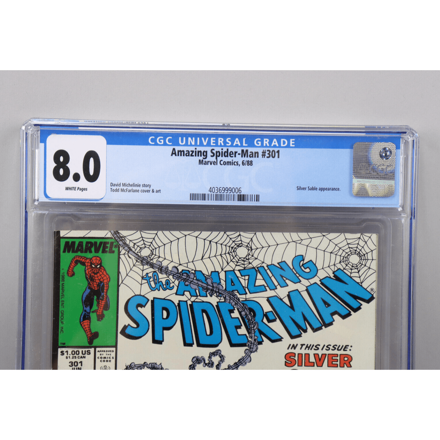 Amazing Spider-Man #301 June 1988 Marvel Comics Todd McFarlane CGC Graded 8.0 VF