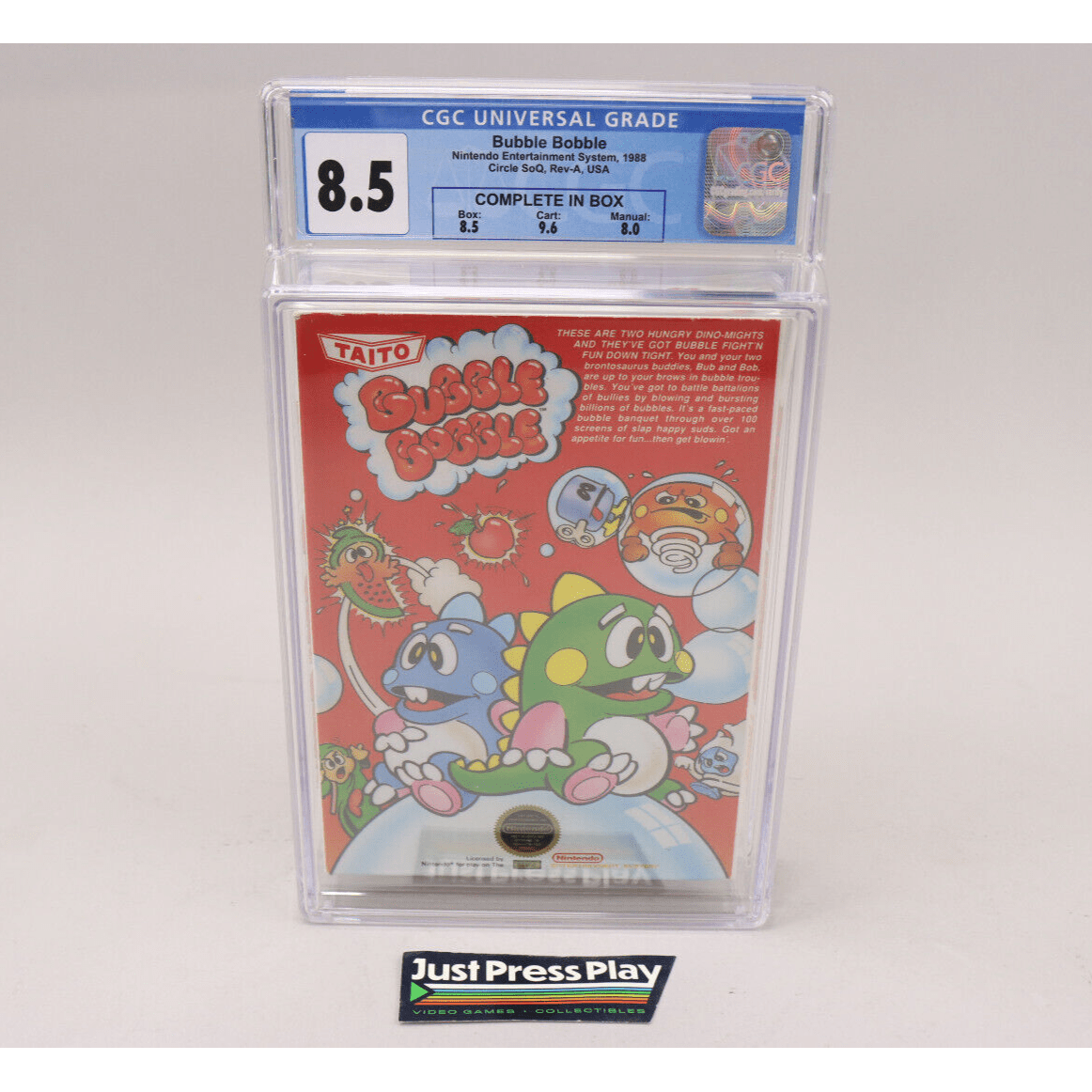 Tendo NES Bubble Bobble CIB Complete w/ All Inserts buy