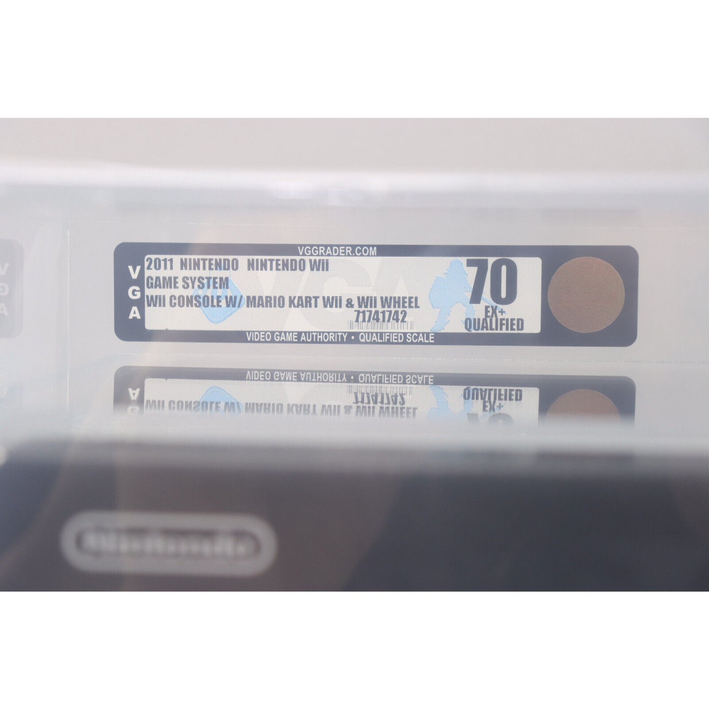 Brand New VGA Graded Black 2011 Nintendo Wii System Bundle w/Mario Kart Q70 EX+