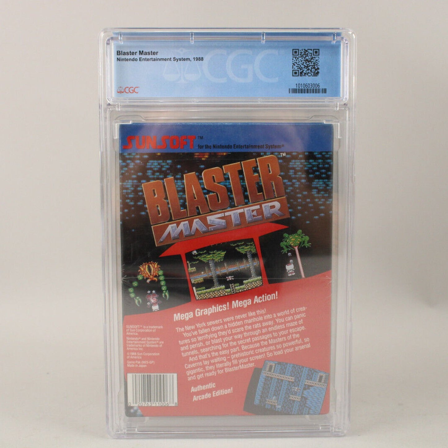 Blaster Master Nintendo NES Ex. Rare Circle Seal Ver. CGC Graded 9.2 A VGA Wata