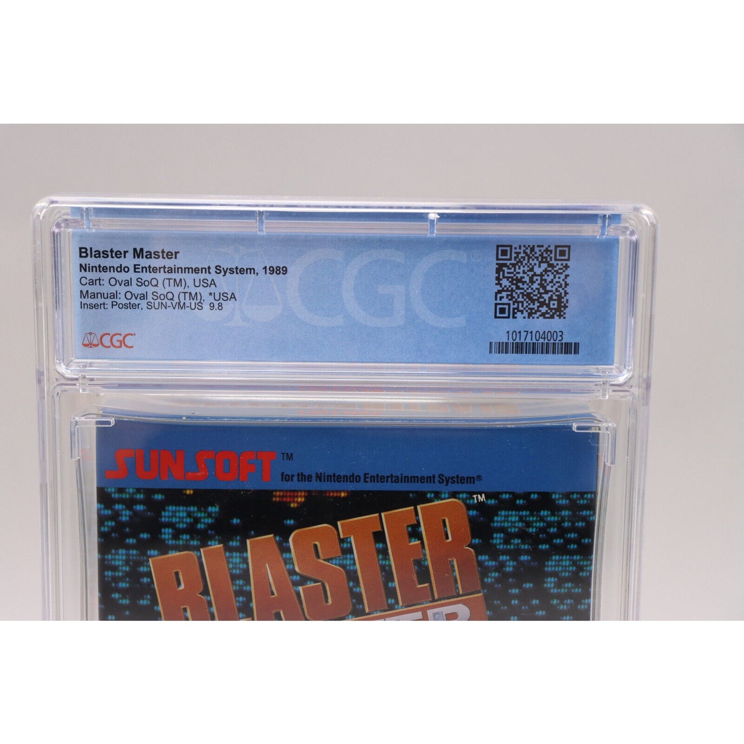 Blaster Master Nintendo NES 1989 Sunsoft CIB Complete in Box CGC Graded 9.0