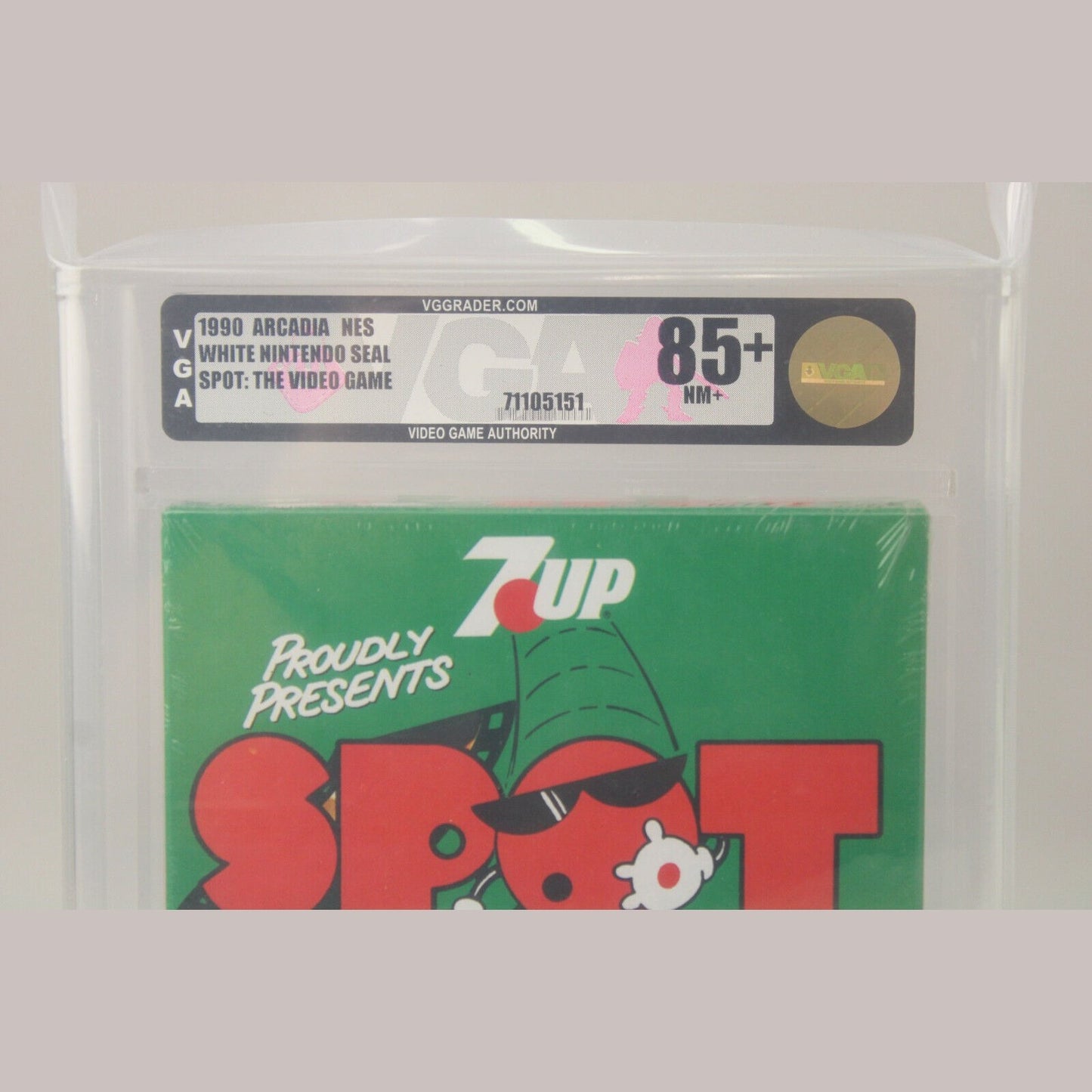 7 Up Spot: The Video Game Nintendo NES New Sealed VGA Graded Gold Level 85+ NM+