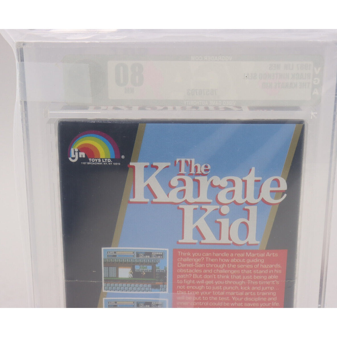 The Karate Kid Nintendo NES 1987 LJN New Factory Sealed VGA Graded 80 NM