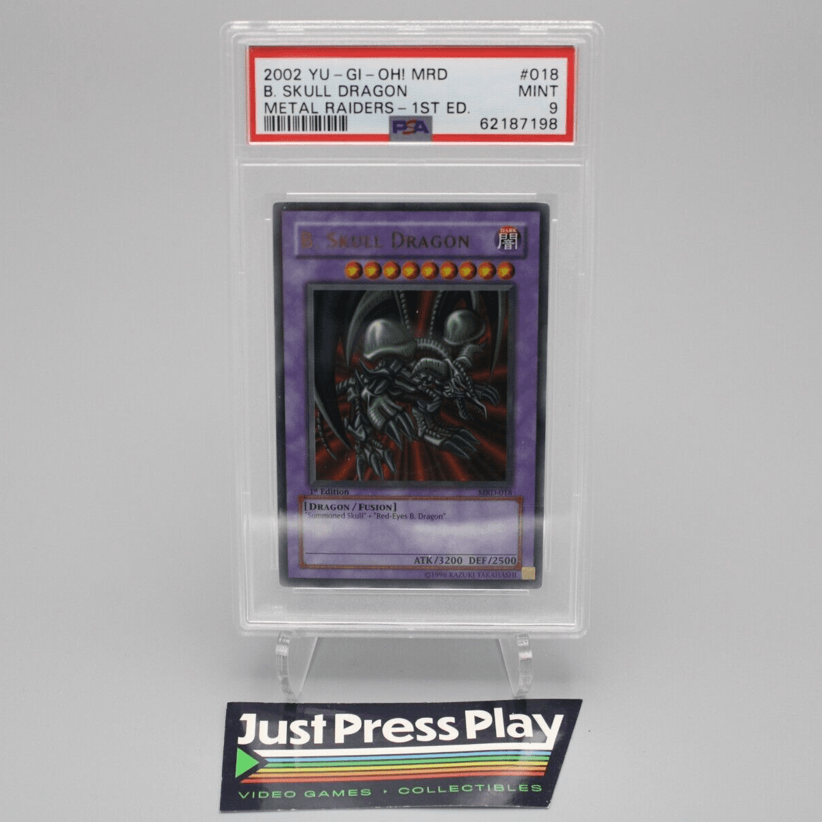 Yu-Gi-Oh MRD Metal Raiders #18 B. Skull Dragon 1st Ed. PSA Graded 9 MINT 2002