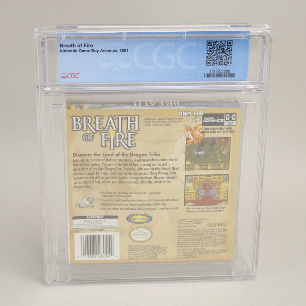 Breath of Fire Nintendo Game Boy Advance GBA New Sealed H-Seam CGC Graded 9.0 A+