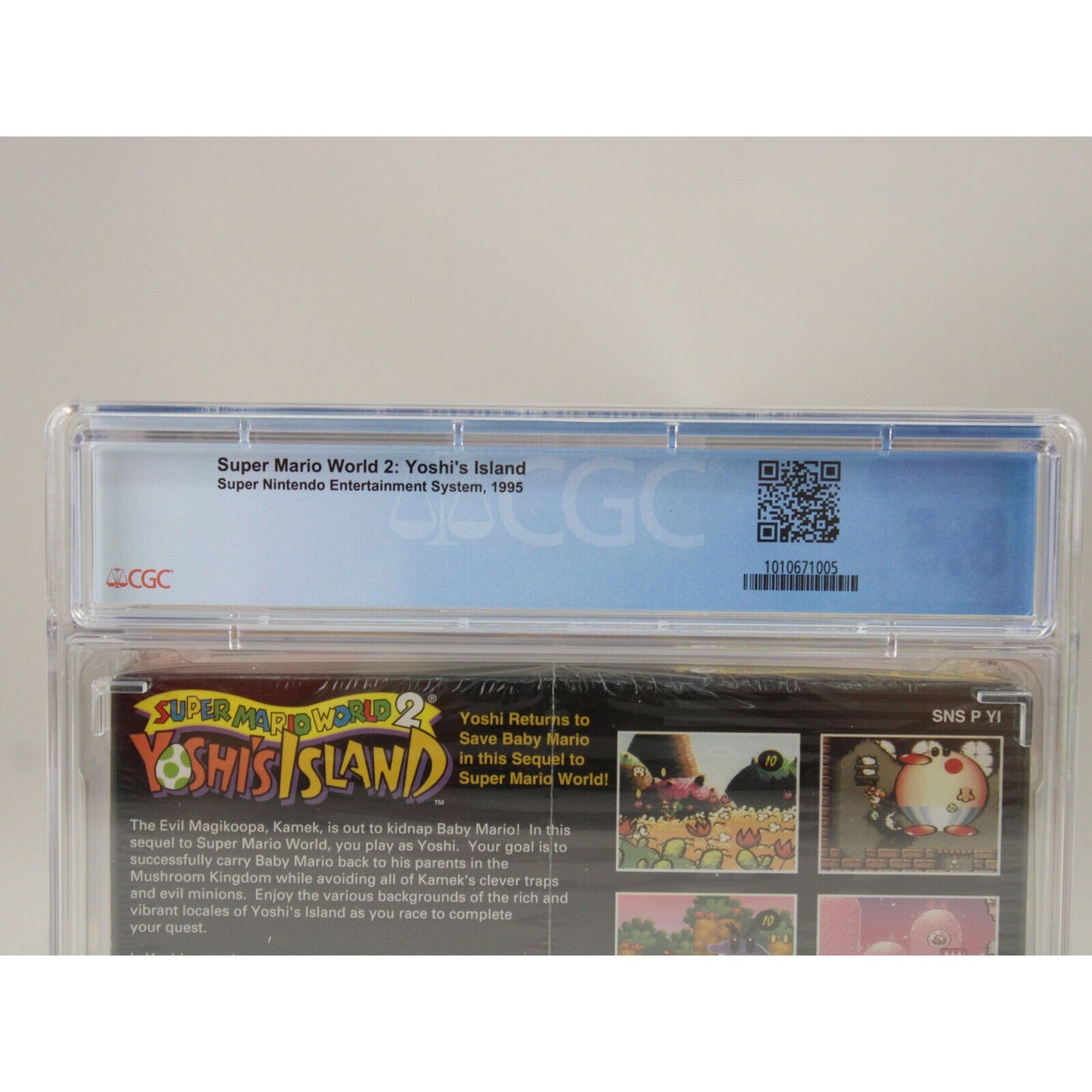 Super Mario World 2: Yoshi's Island Nintendo SNES New CGC Graded 8.5 A+ VGA Wata