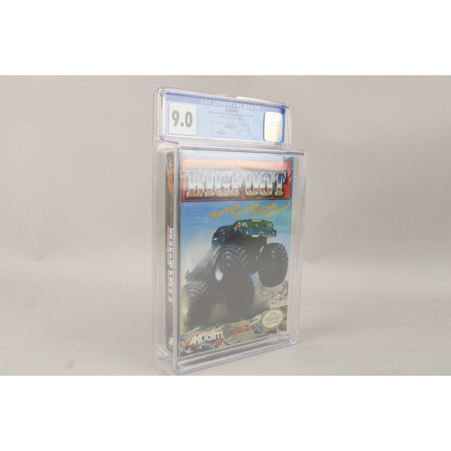 Bigfoot Nintendo NES 1990 New Factory Sealed H-Seam CGC Graded 9.0 A+ VGA Wata