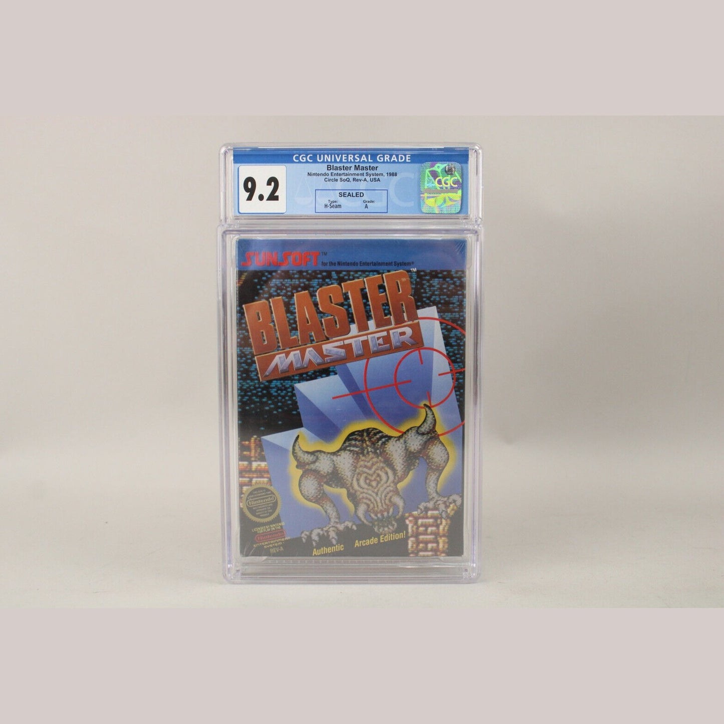 Blaster Master Nintendo NES Ex. Rare Circle Seal Ver. CGC Graded 9.2 A VGA Wata