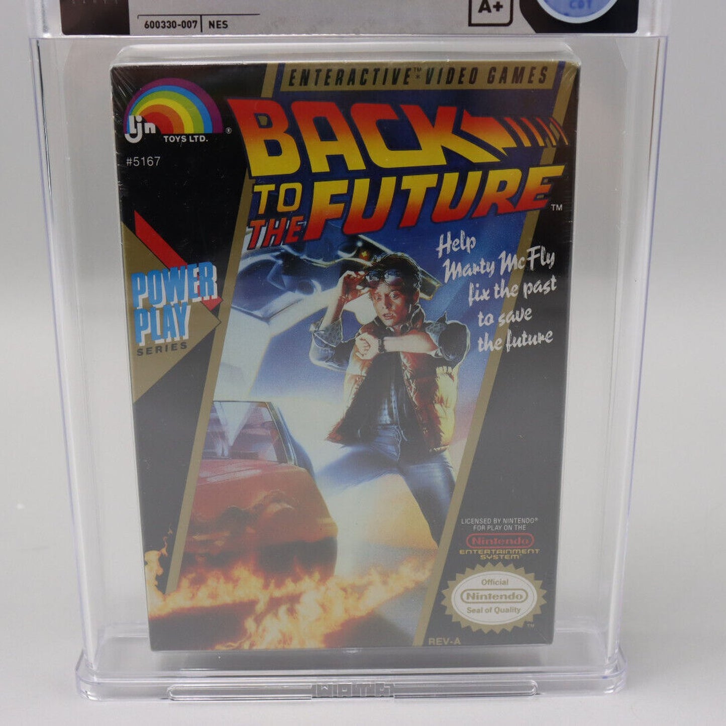Back to the Future Nintendo NES New Factory Sealed H-Seam Wata Graded 9.2 A+