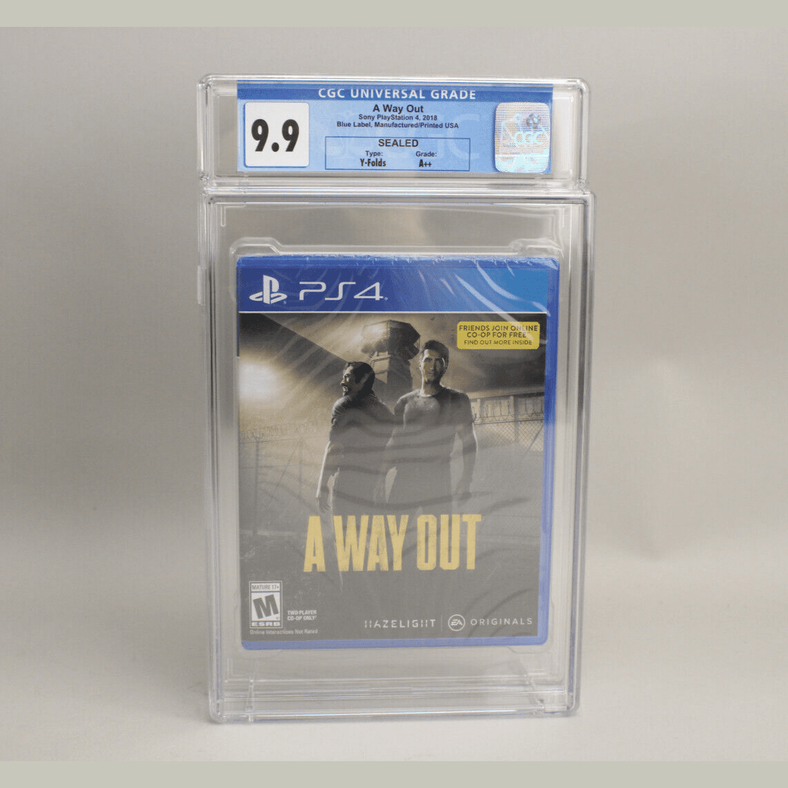 A Way Out Sony PlayStation 4 PS4 New Factory Sealed CGC Graded 9.9 A++