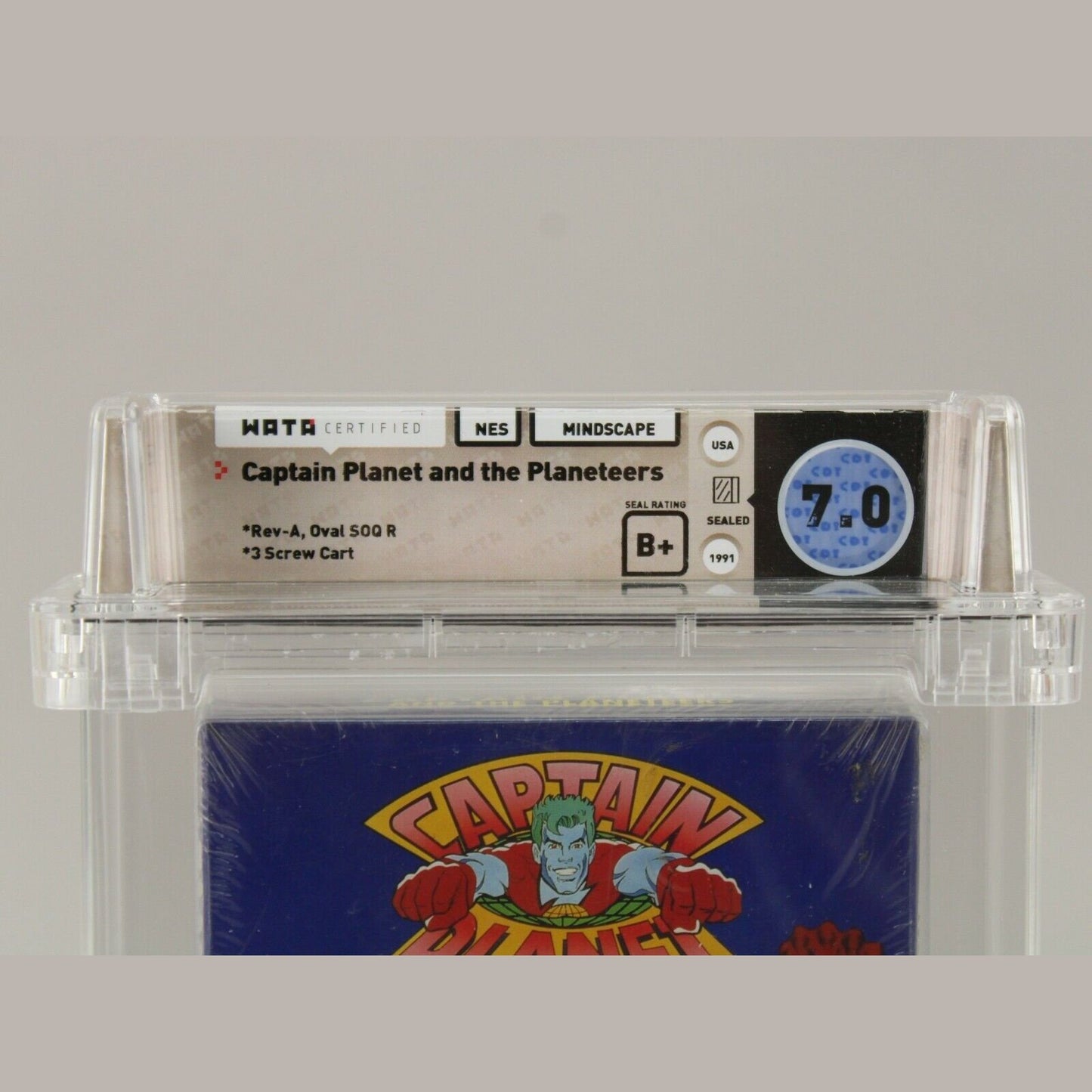 Captain Planet and the Planeteers NES Brand New Sealed H-Seam Wata Graded 7.0 B+