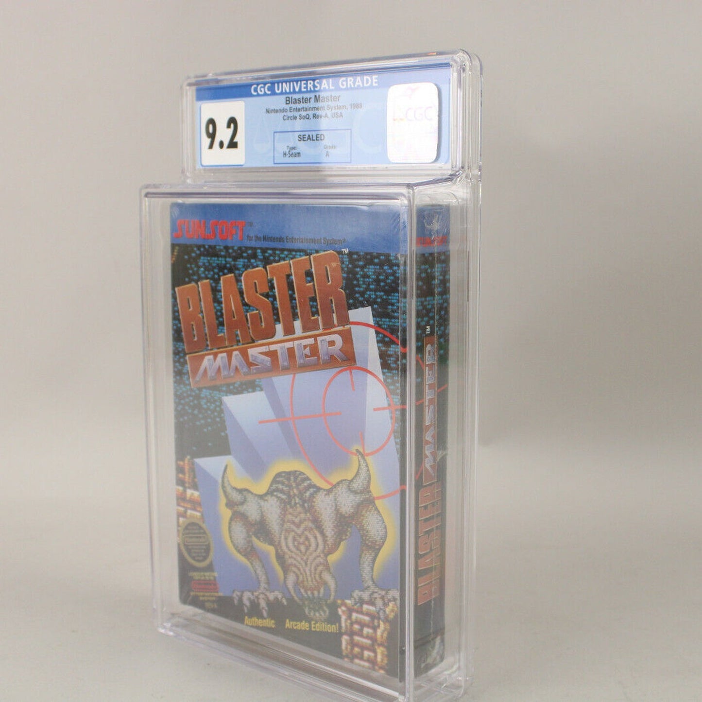 Blaster Master Nintendo NES Ex. Rare Circle Seal Ver. CGC Graded 9.2 A VGA Wata