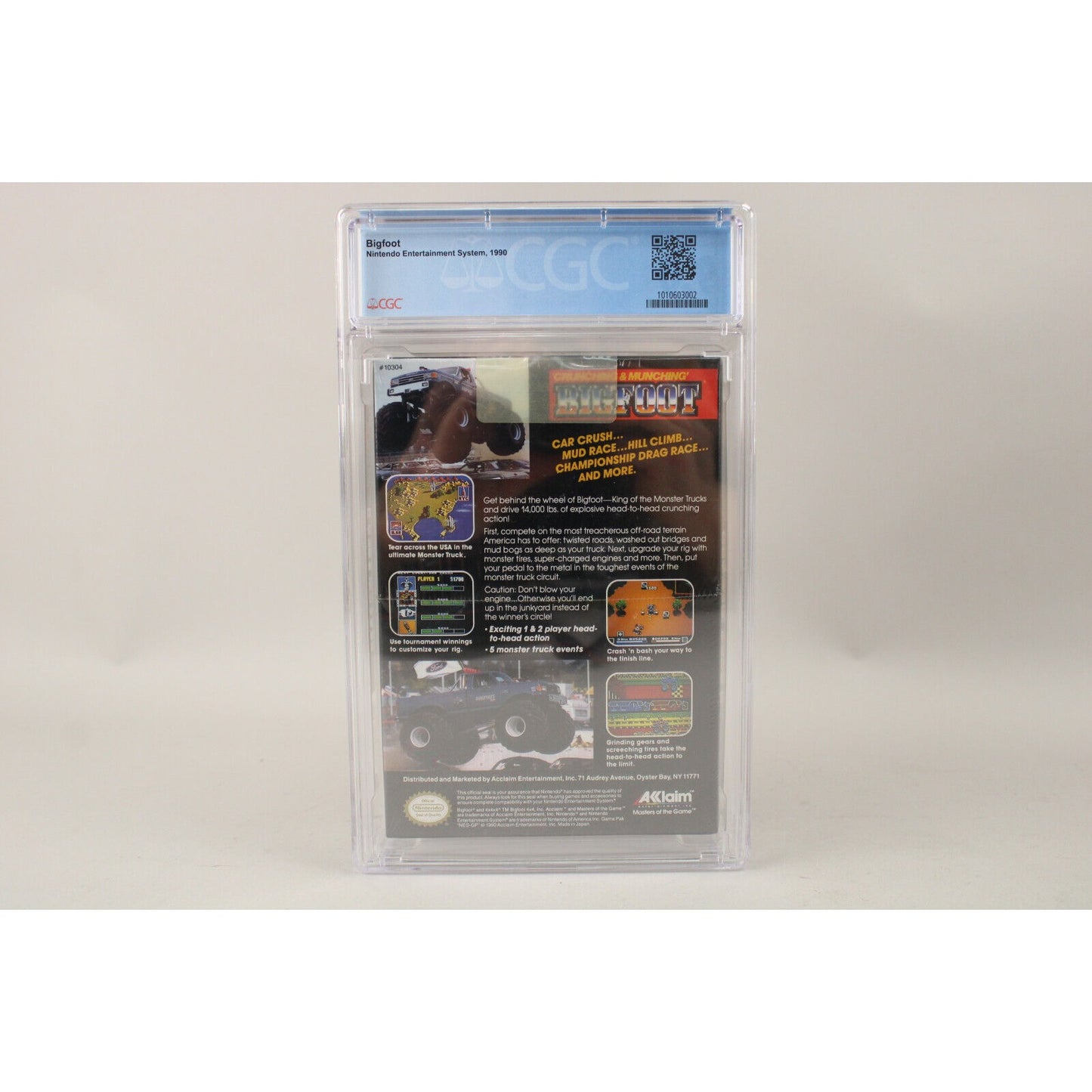 Bigfoot Nintendo NES 1990 New Factory Sealed H-Seam CGC Graded 9.0 A+ VGA Wata