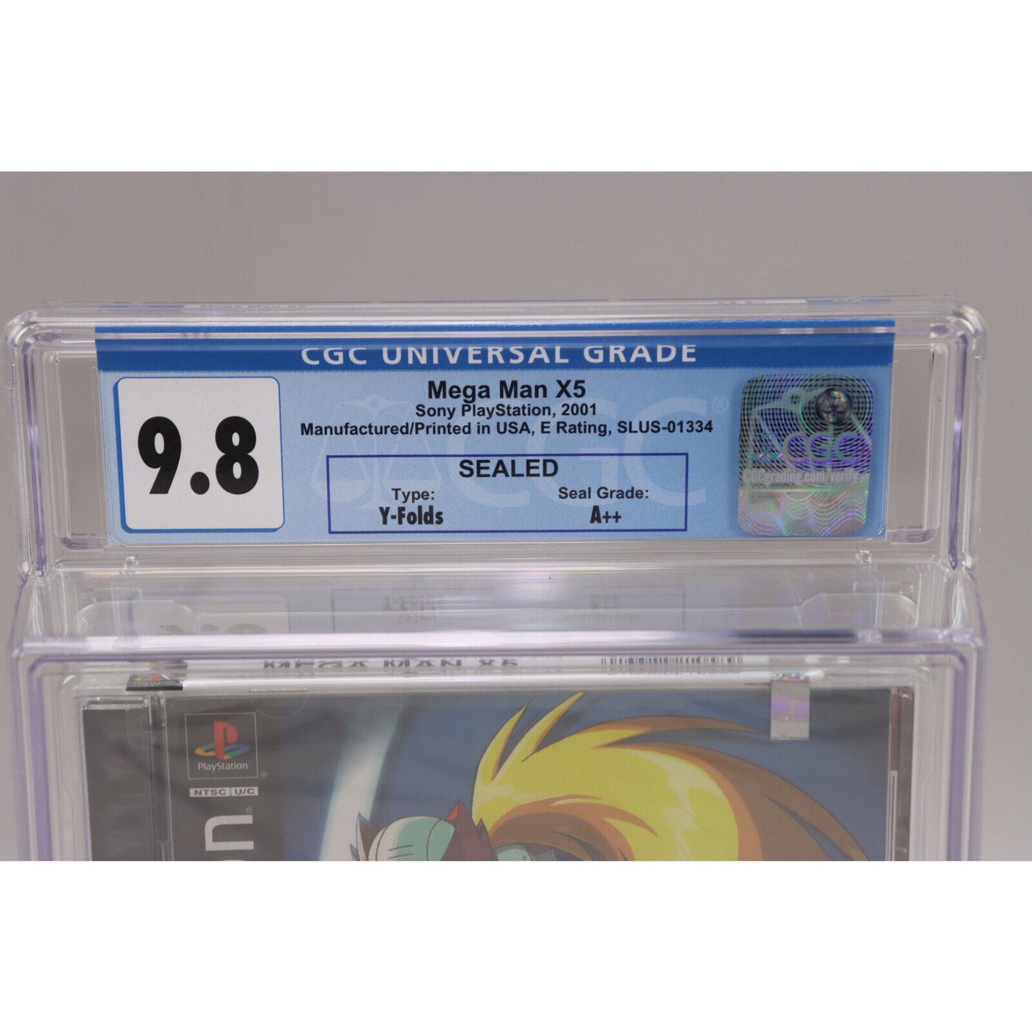Mega Man X5 Sony PlayStation PS1 Capcom New Sealed CGC 9.8 A++ Perfect Grade!