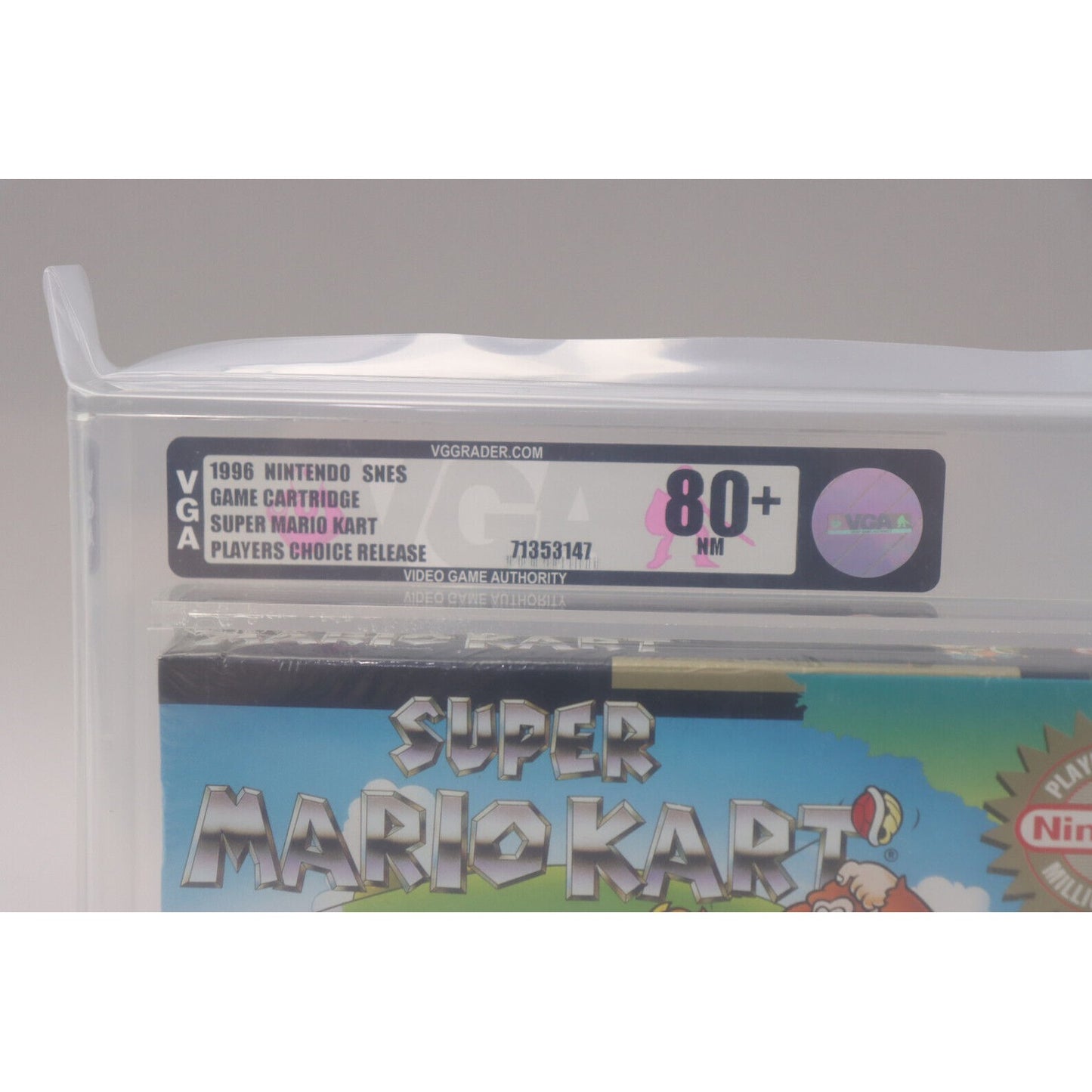 Super Mario Kart Nintendo SNES 1996 New Factory Sealed VGA Graded 80+ NM