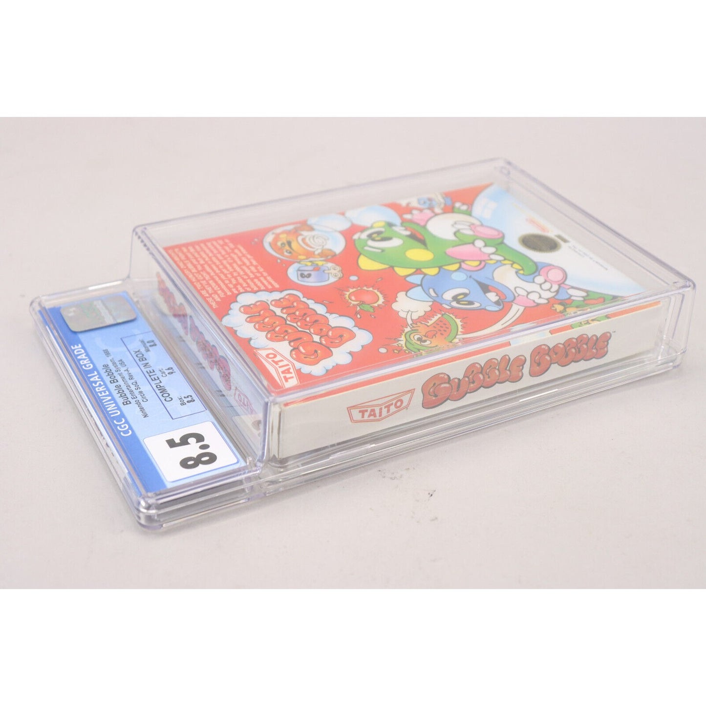 Bubble Bobble Nintendo NES 1988 CIB Complete in Box w/Manual CGC Graded 8.5