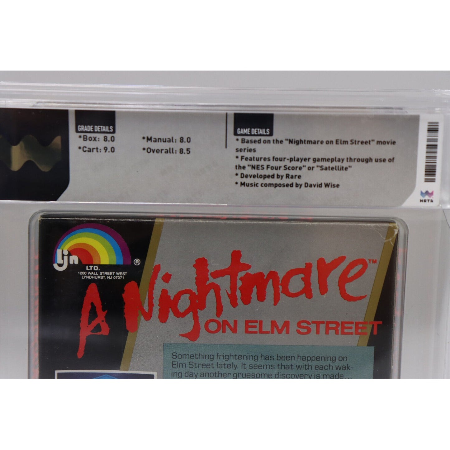 A Nightmare on Elm Street Nintendo NES 1990 CIB Complete Wata Graded 8.5