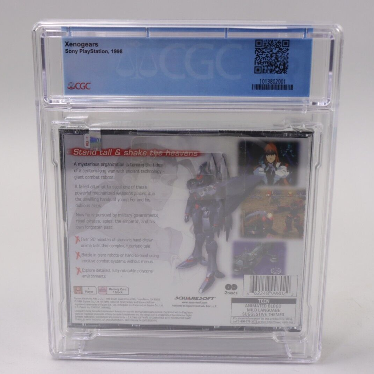 Xenogears Sony PlayStation PS1 PSX 1998 Squaresoft Black Label Sealed CGC 9.6 A