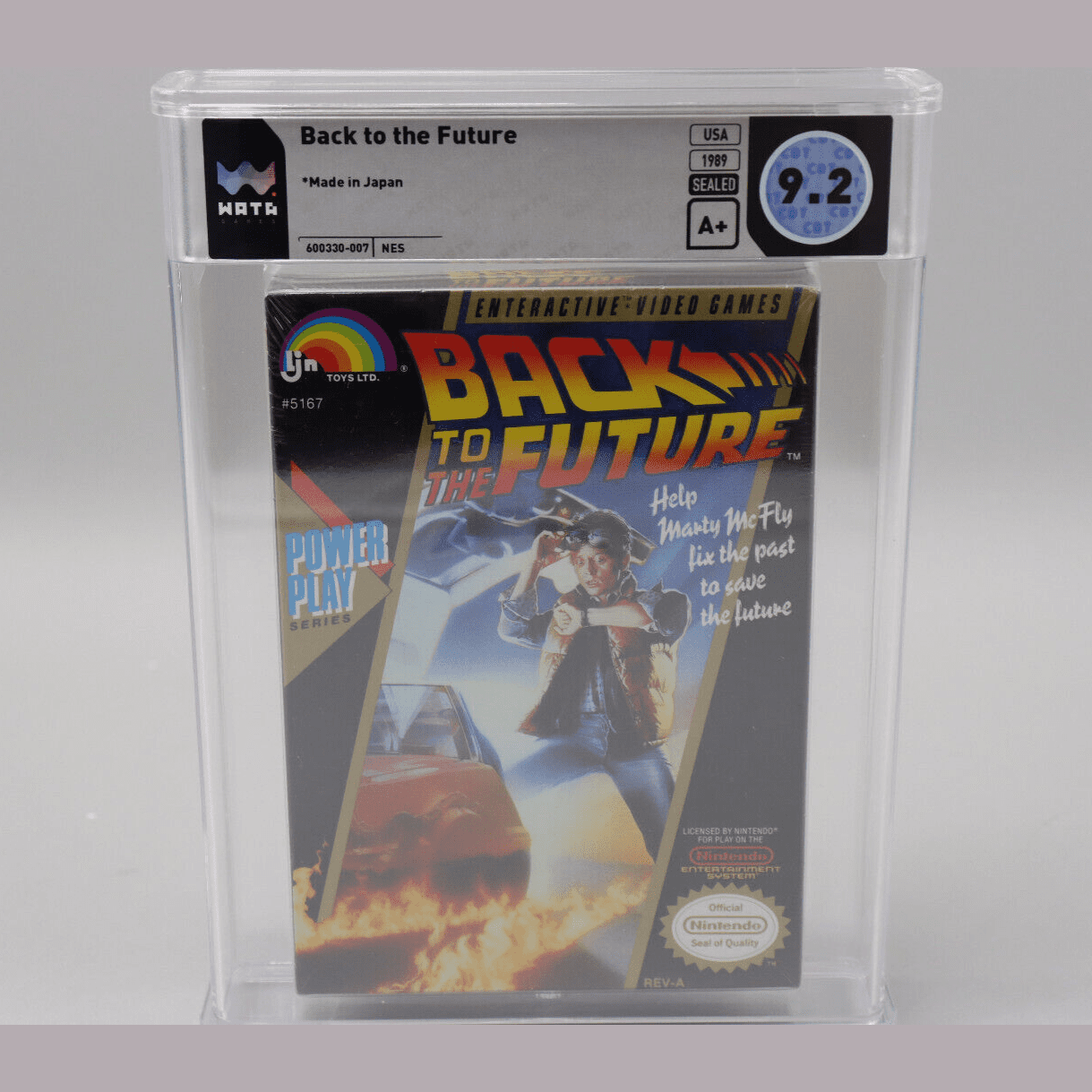 Back to the Future Nintendo NES New Factory Sealed H-Seam Wata Graded 9.2 A+