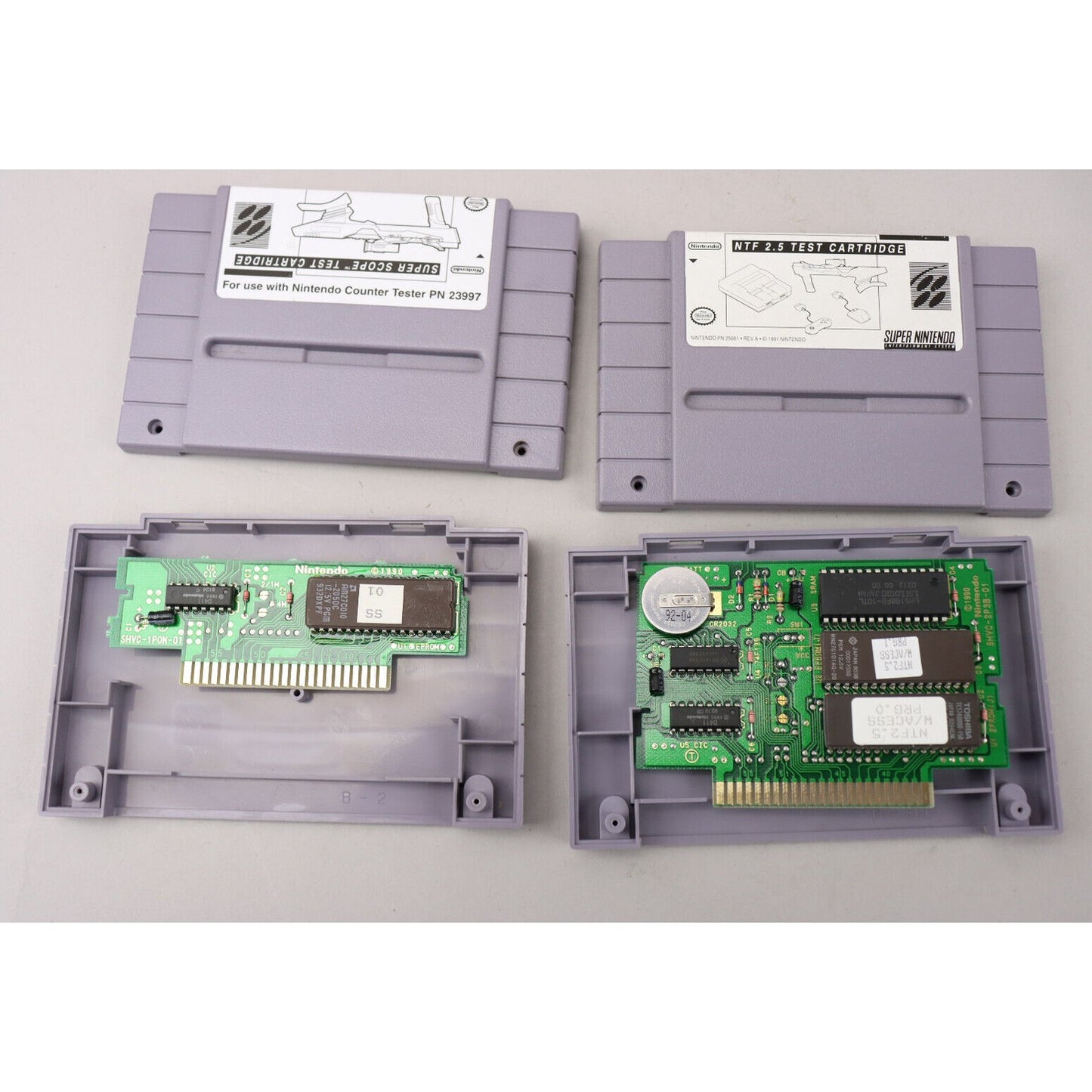 Super Nintendo SNES Test Cartridge NTF 2.5 & Super Scope Rev A NFR Mega Rare!
