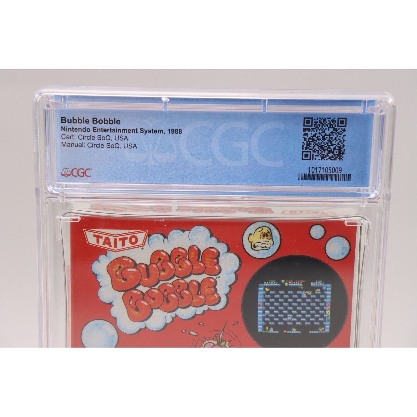 Bubble Bobble Nintendo NES 1988 CIB Complete in Box w/Manual CGC Graded 8.5
