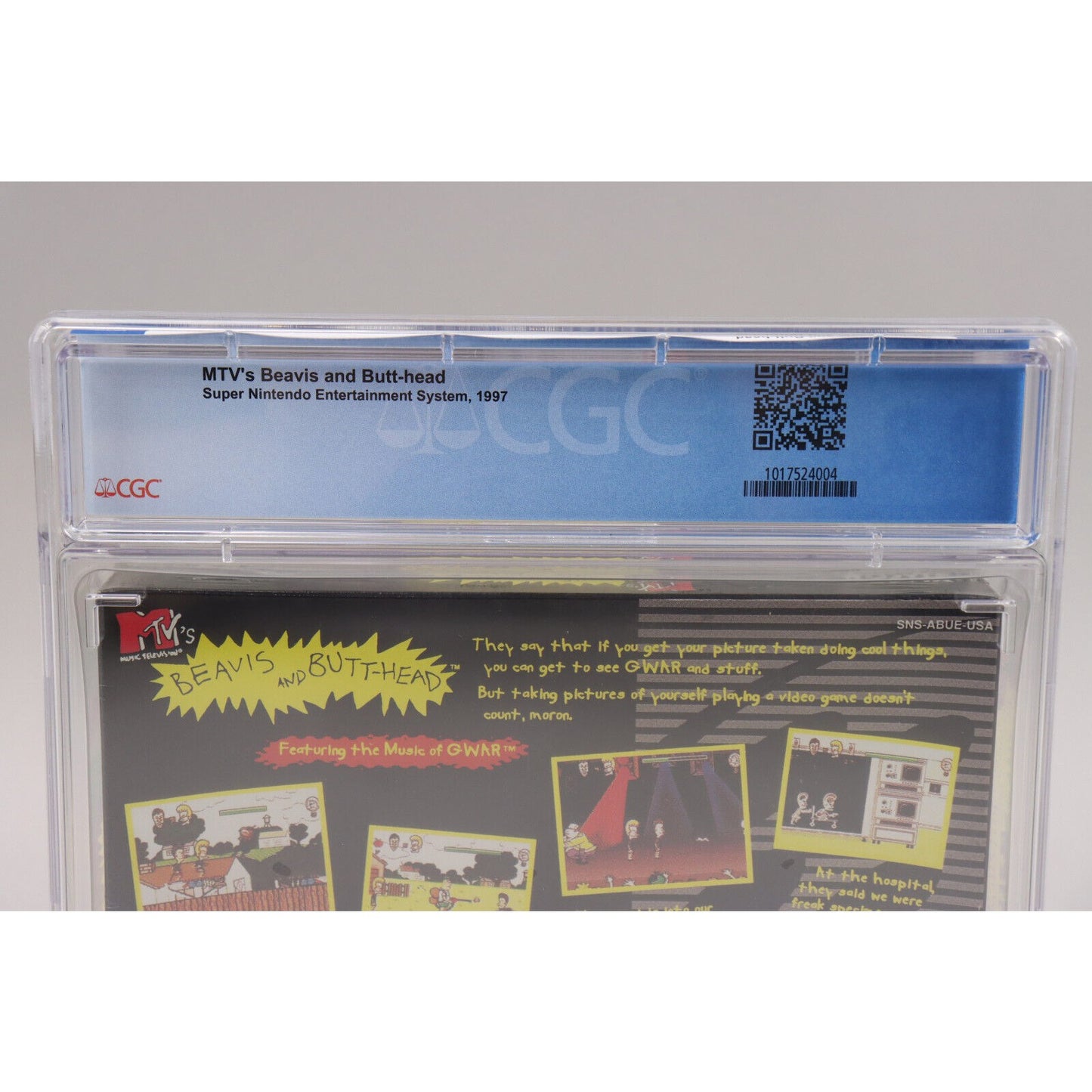 MTV's Beavis and Butt-head Nintendo SNES 1997 New Sealed CGC Graded 9.2 A++