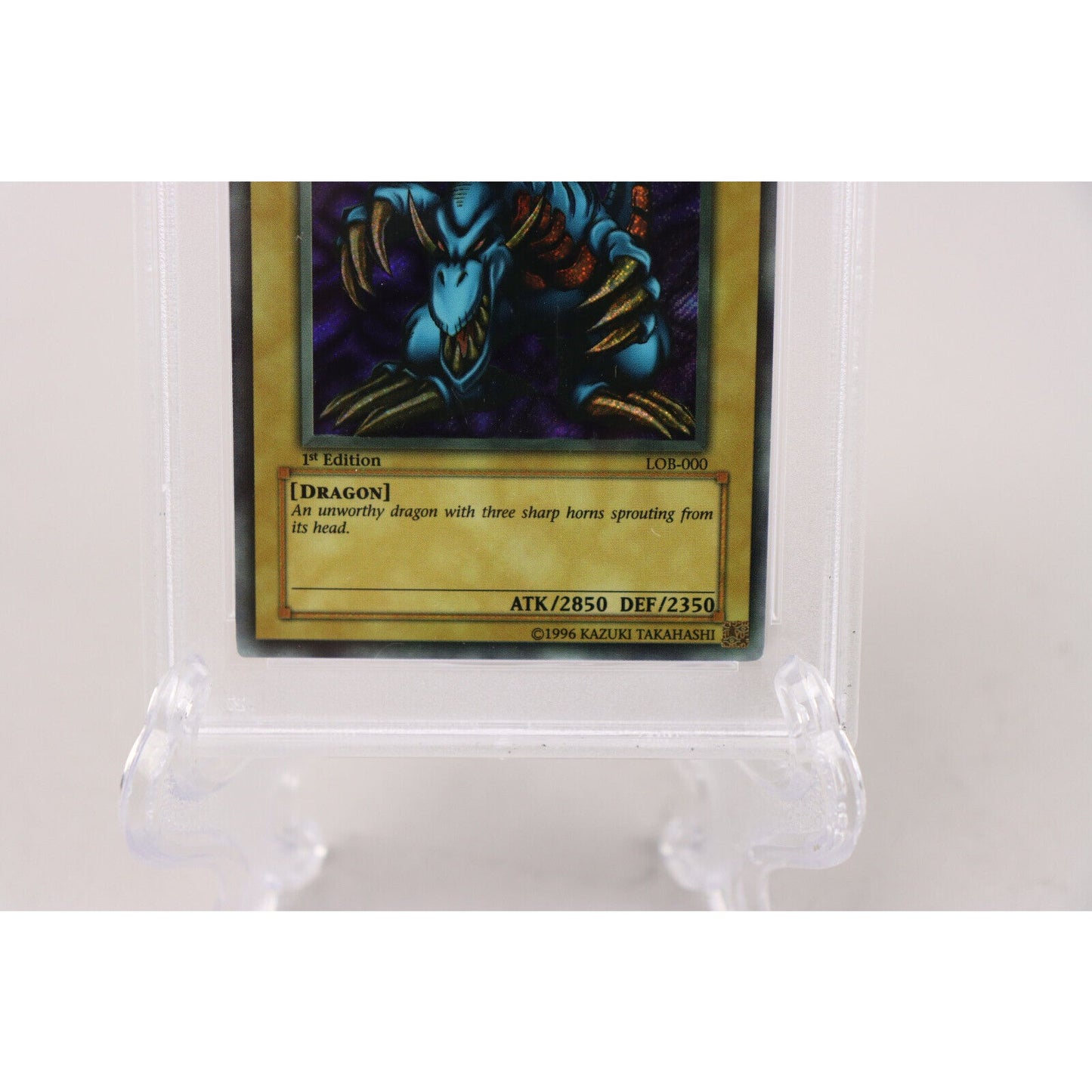 Yu-Gi-Oh! Tri-Horned Dragon Legend/Blue Eyes 1st Edition Graded PSA 9 Mint 2002