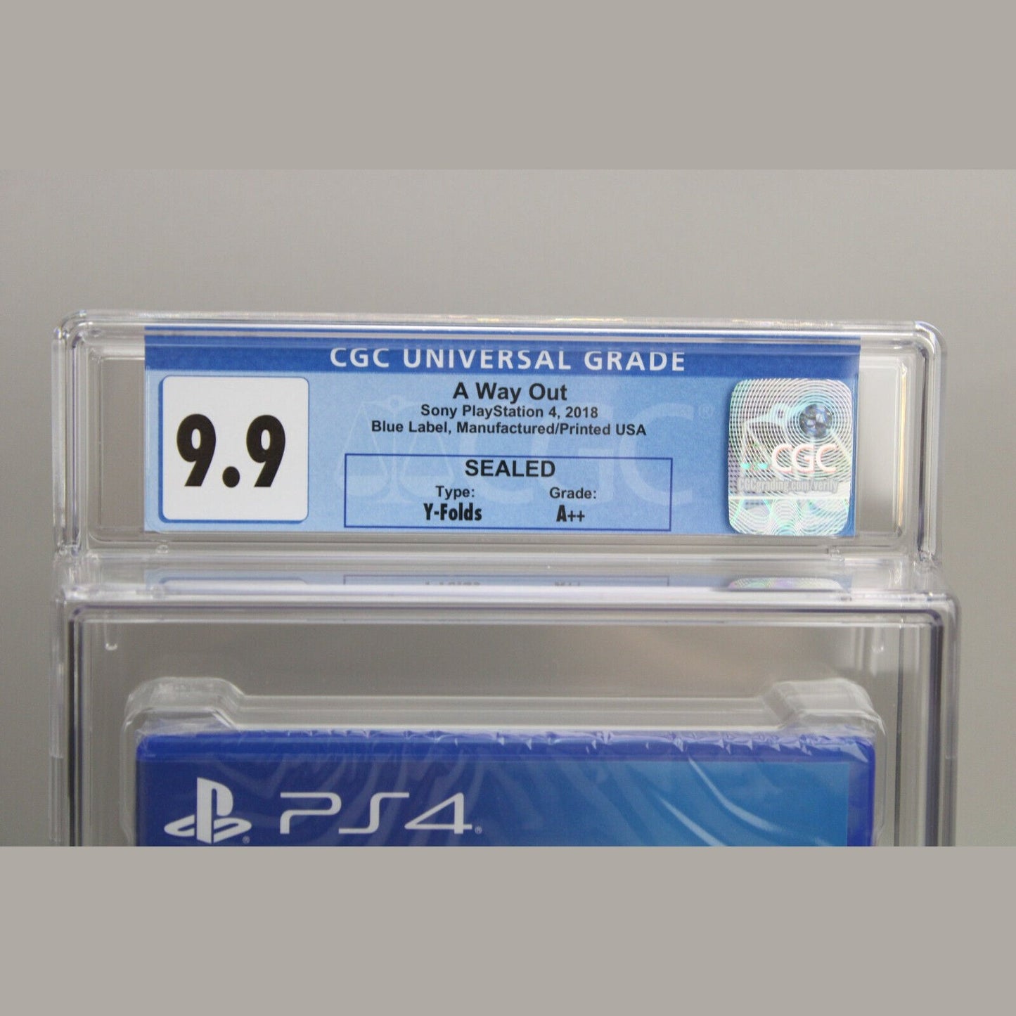 A Way Out Sony PlayStation 4 PS4 New Factory Sealed CGC Graded 9.9 A++ Flawless!