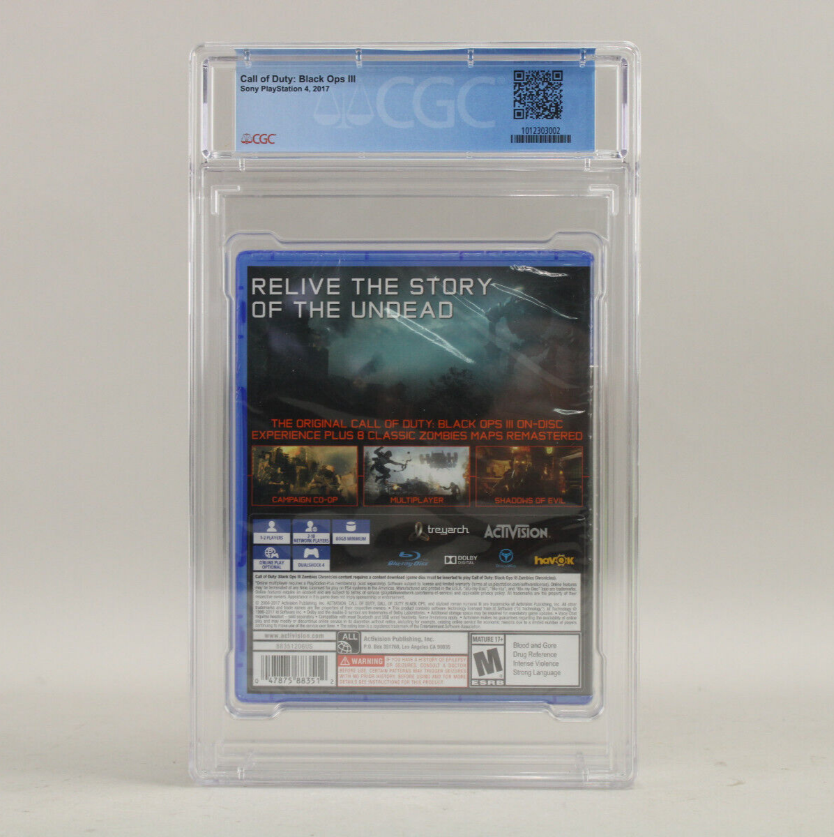 Call of Duty: Black Ops III 3 Sony PlayStation 4 PS4 New Sealed CGC Graded 9.2 A