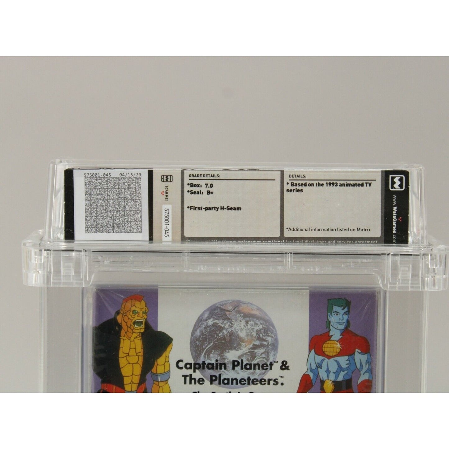 Captain Planet and the Planeteers NES Brand New Sealed H-Seam Wata Graded 7.0 B+