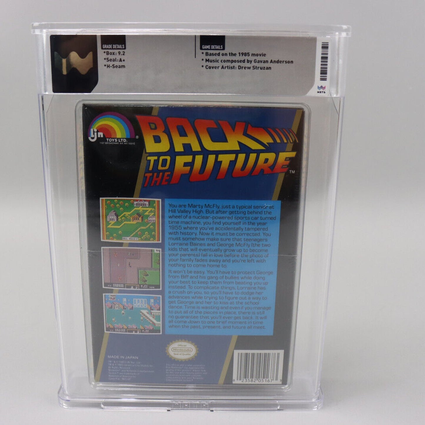 Back to the Future Nintendo NES New Factory Sealed H-Seam Wata Graded 9.2 A+