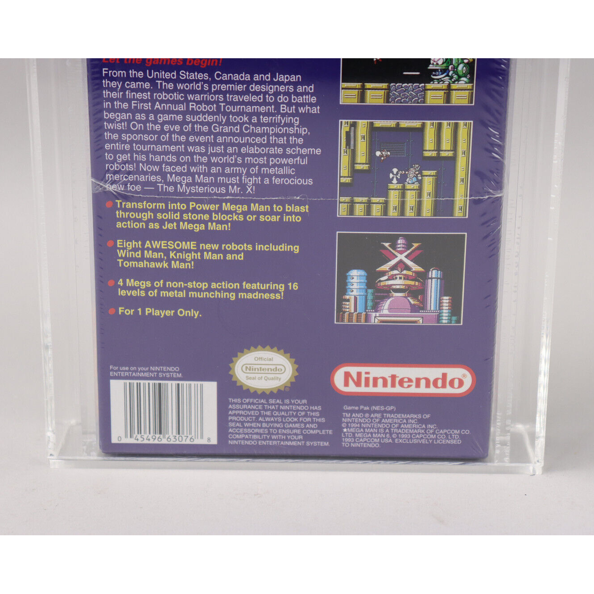 Mega Man 6 Nintendo NES 1994 Capcom New Factory Sealed VGA Graded 80+ NM