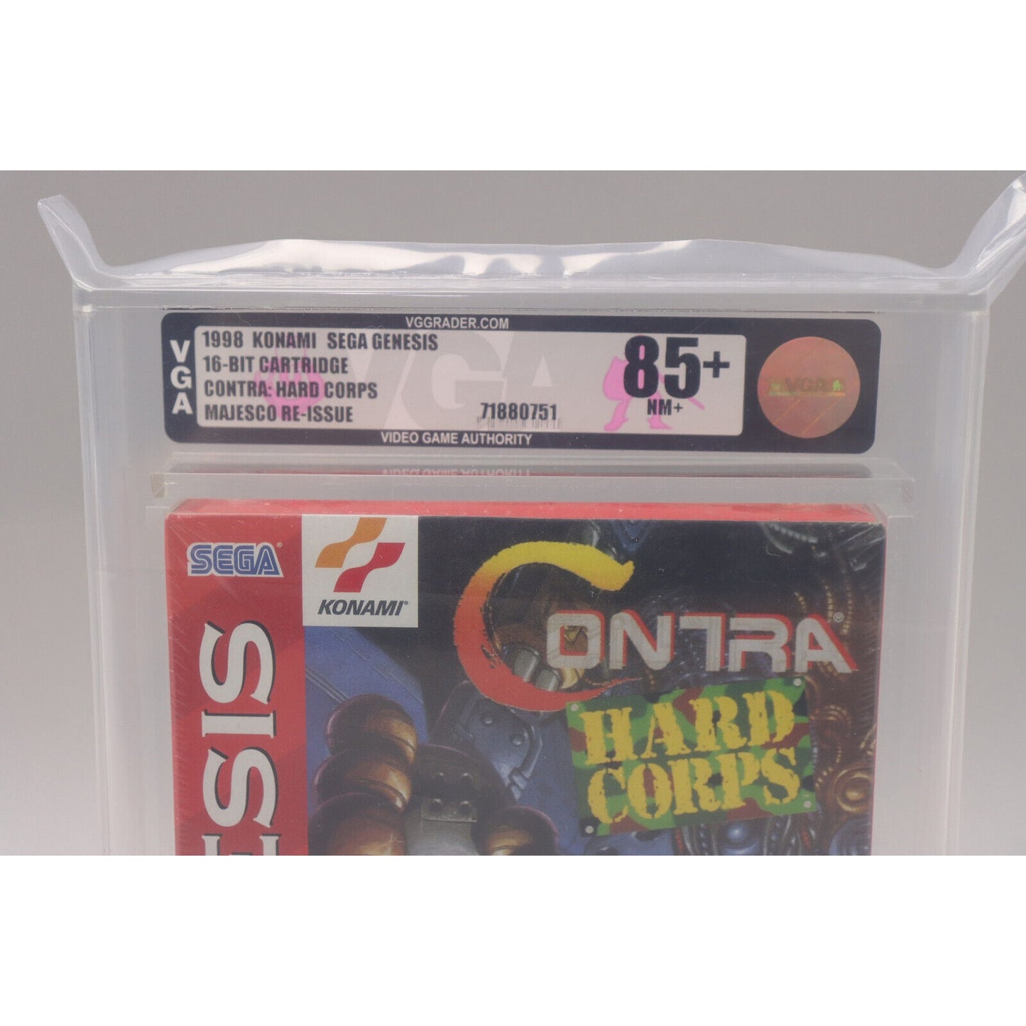 Contra: Hard Corps Sega Genesis 1998 Konami New Factory Sealed VGA Gold 85+ NM+