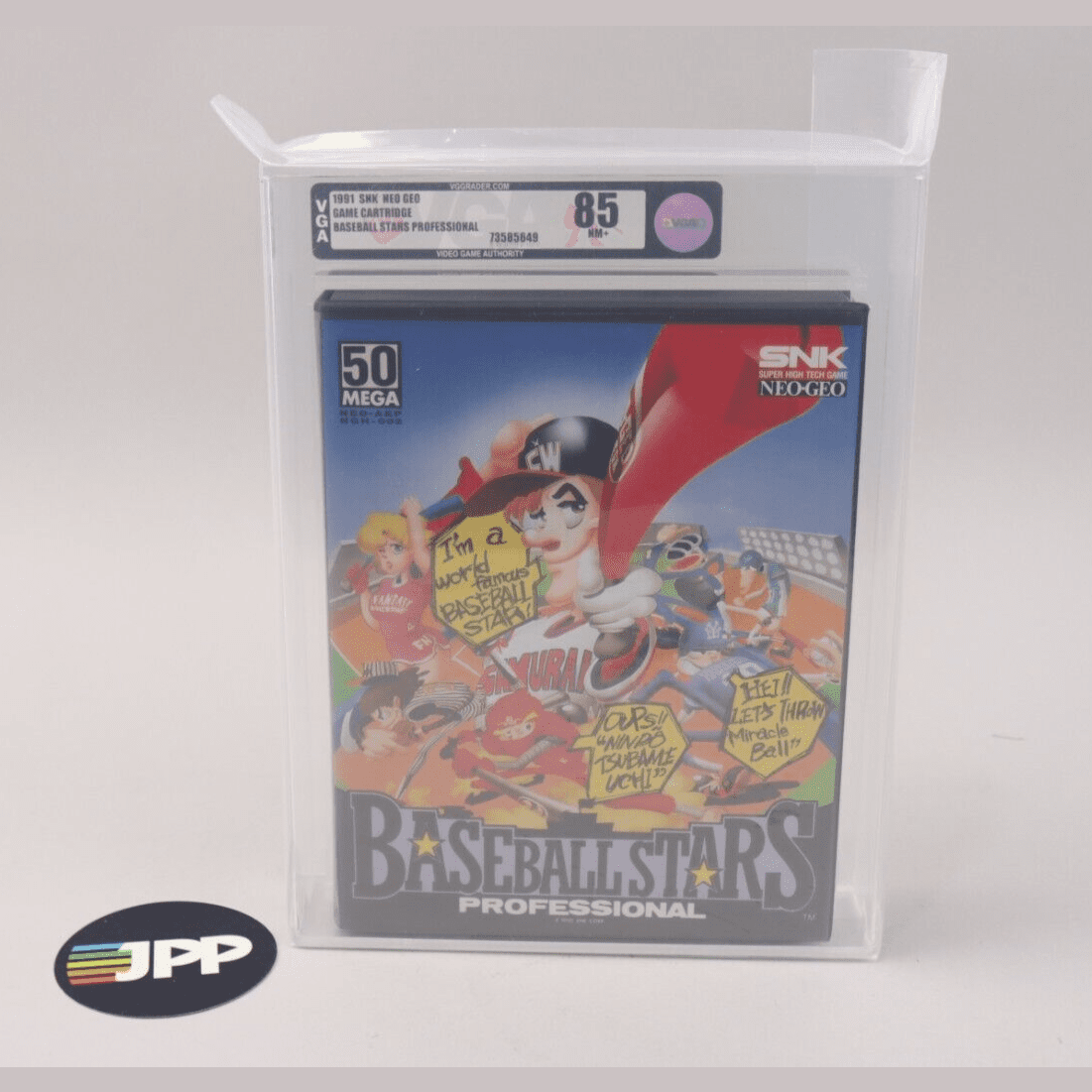 Baseball Stars Professional SNK Neo Geo New Factory Sealed VGA Graded 85 NM+