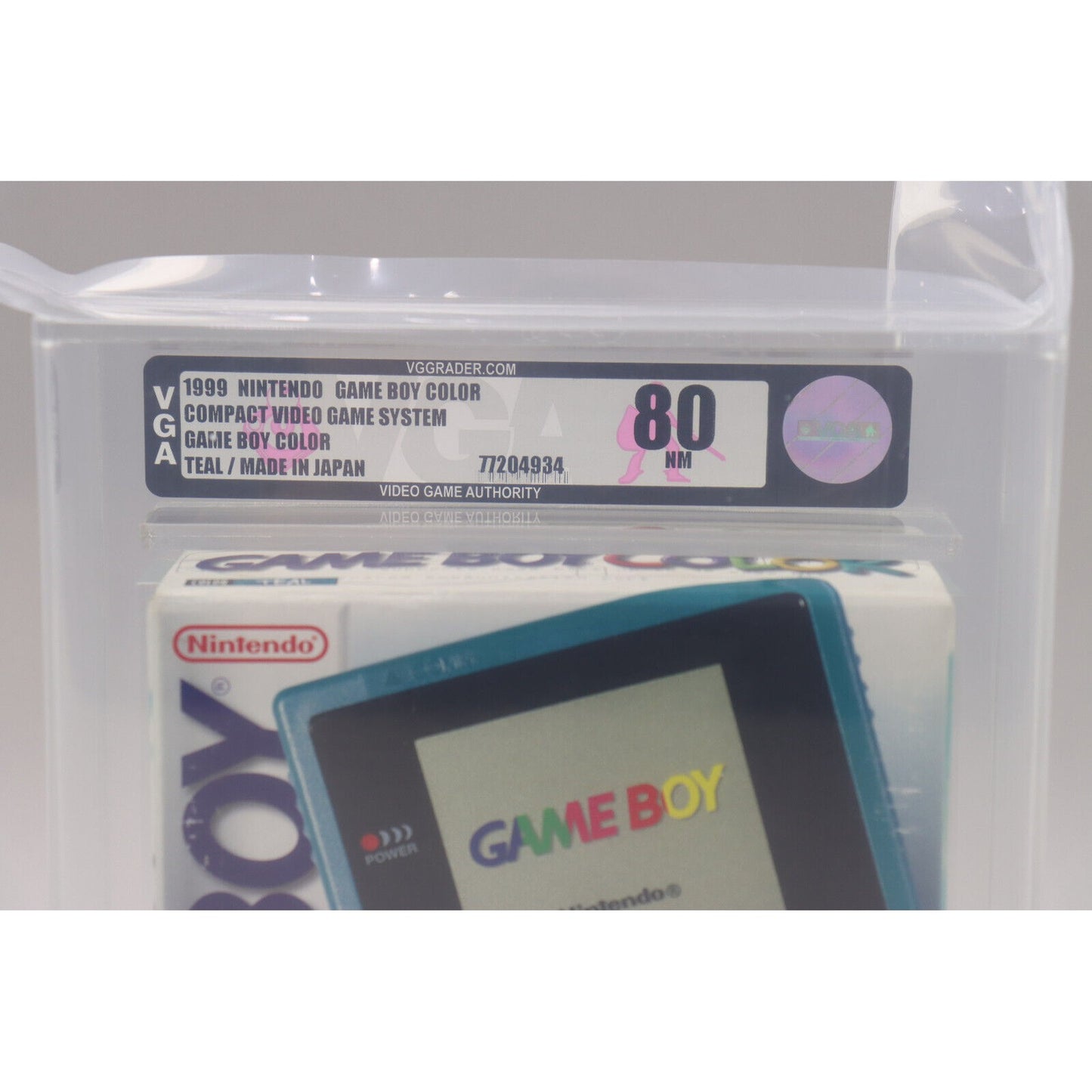 Nintendo Game Boy Color GBC Handheld System Teal NIB Brand New VGA Graded 80 NM